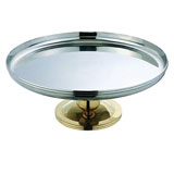 East 122801 镀金不锈钢高脚果盆 水果盘