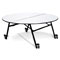 Half round Folded table with wheels 带轮对折圆桌